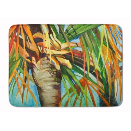 Carolines Treasures Carolines Treasures JMK1129RUG Orange Top Palm Tree Machine Washable Memory Foam Mat JMK1129RUG